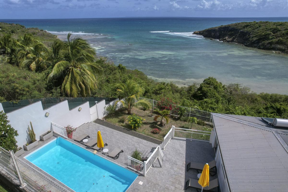 7.Location villa piscine vue mer Saint François Guadeloupe_Vue mer